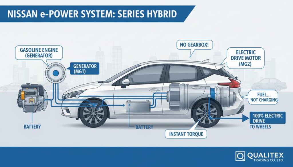 Nissan e-Power; Hybrid System explained